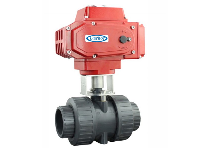 UPVC二通電動(dòng)球閥