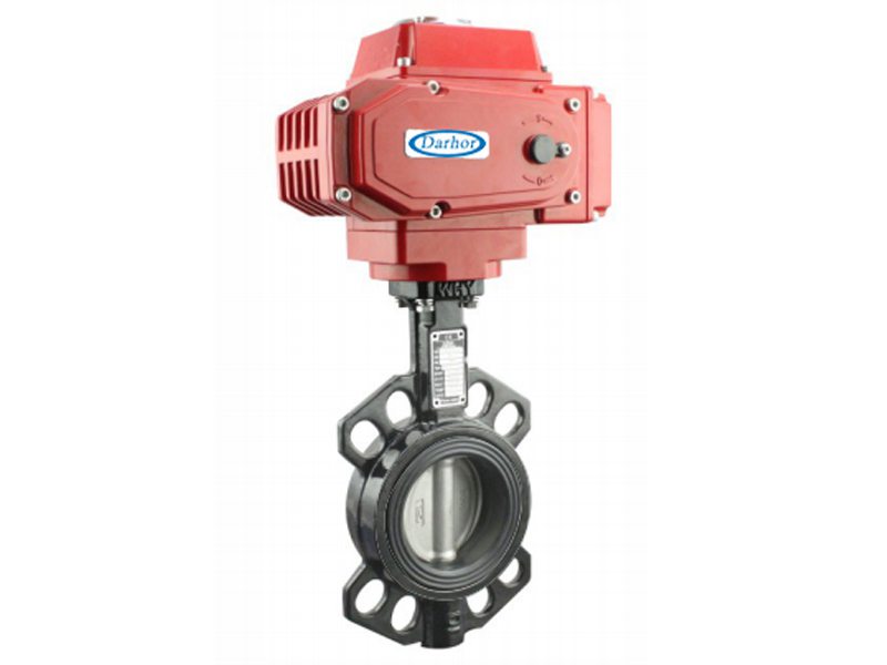 電動(dòng)對(duì)夾蝶閥鑄鐵